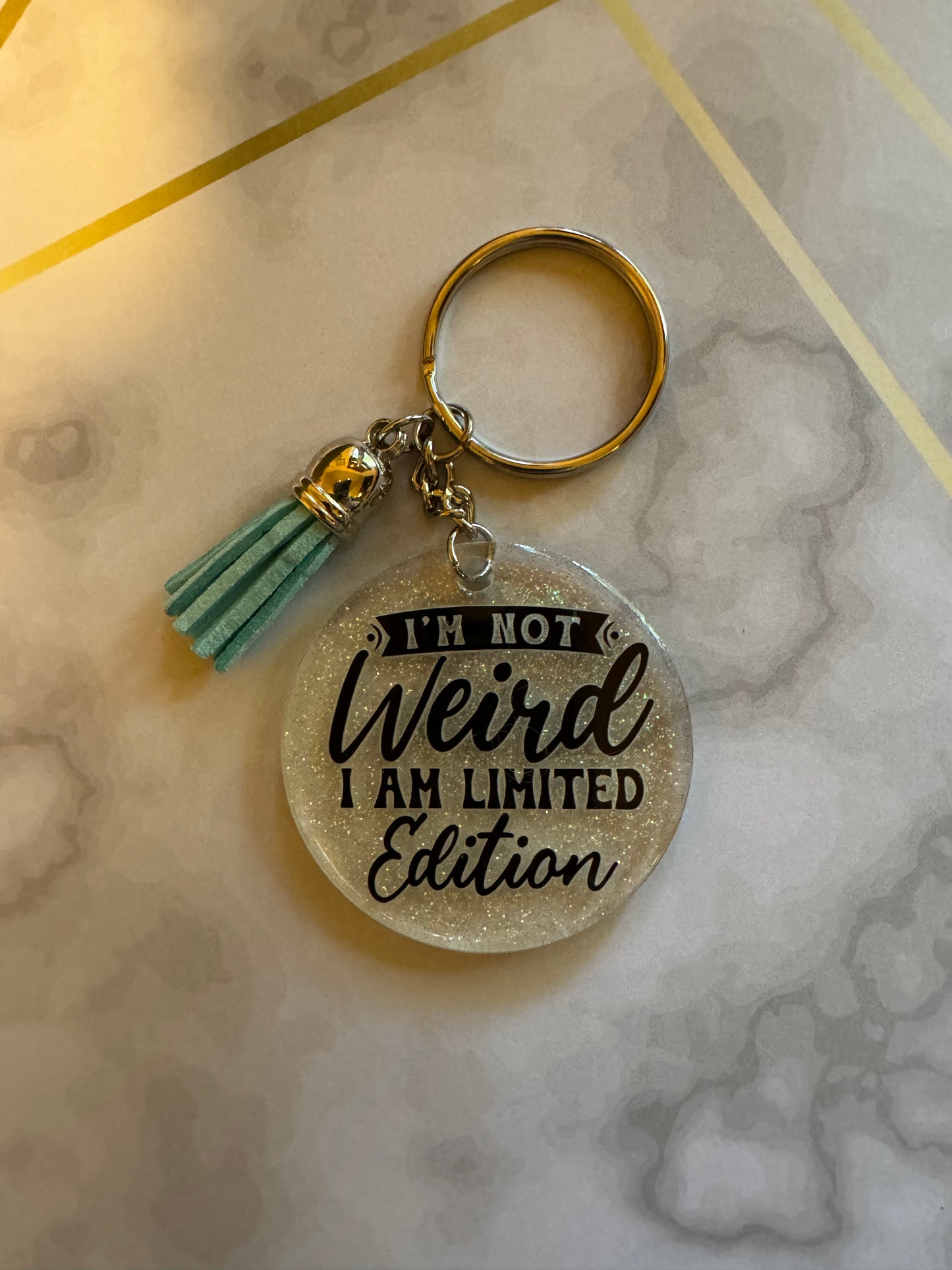 I’m Not Wierd Keychain