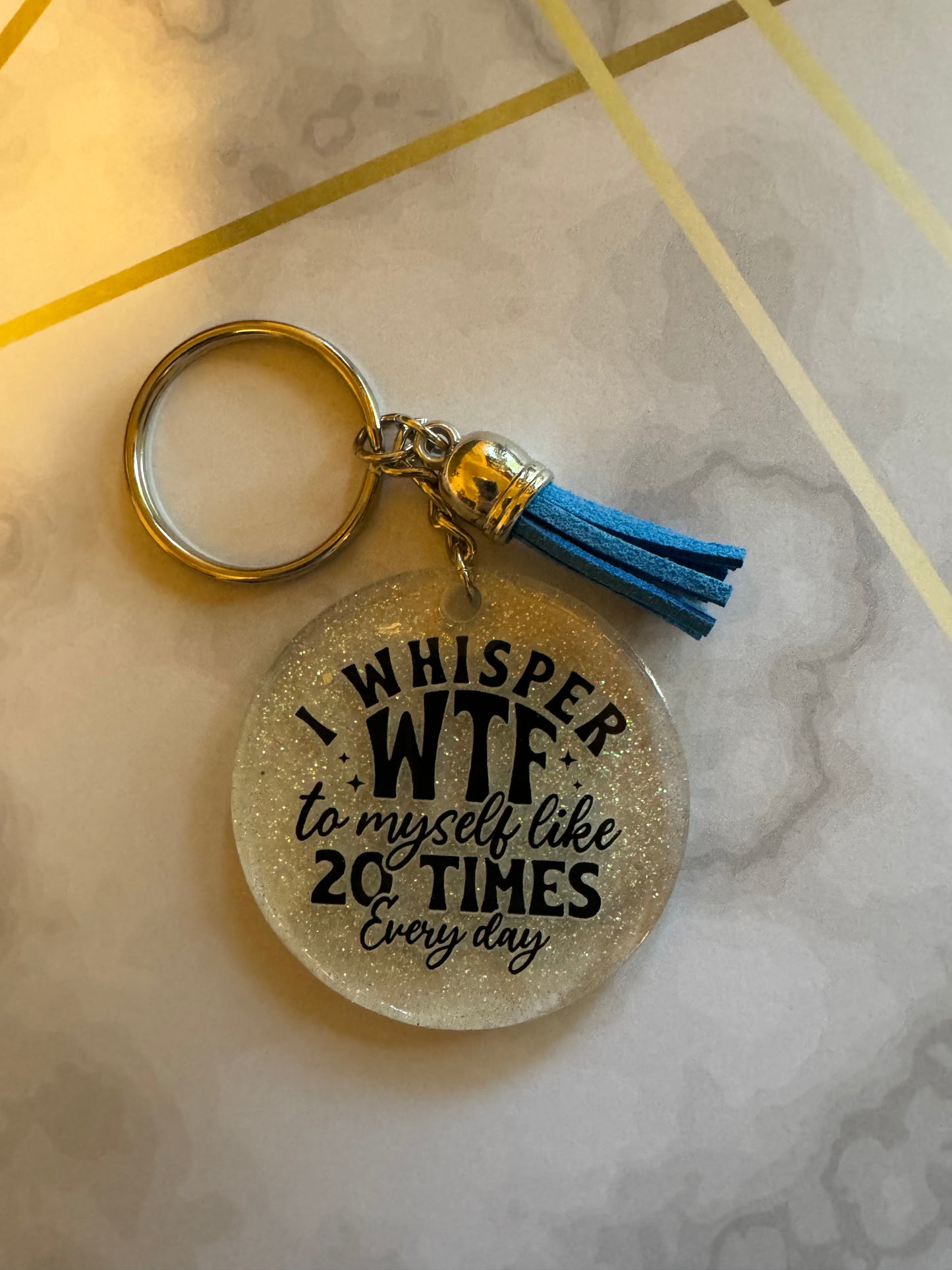 I Whisper WTF Keychain