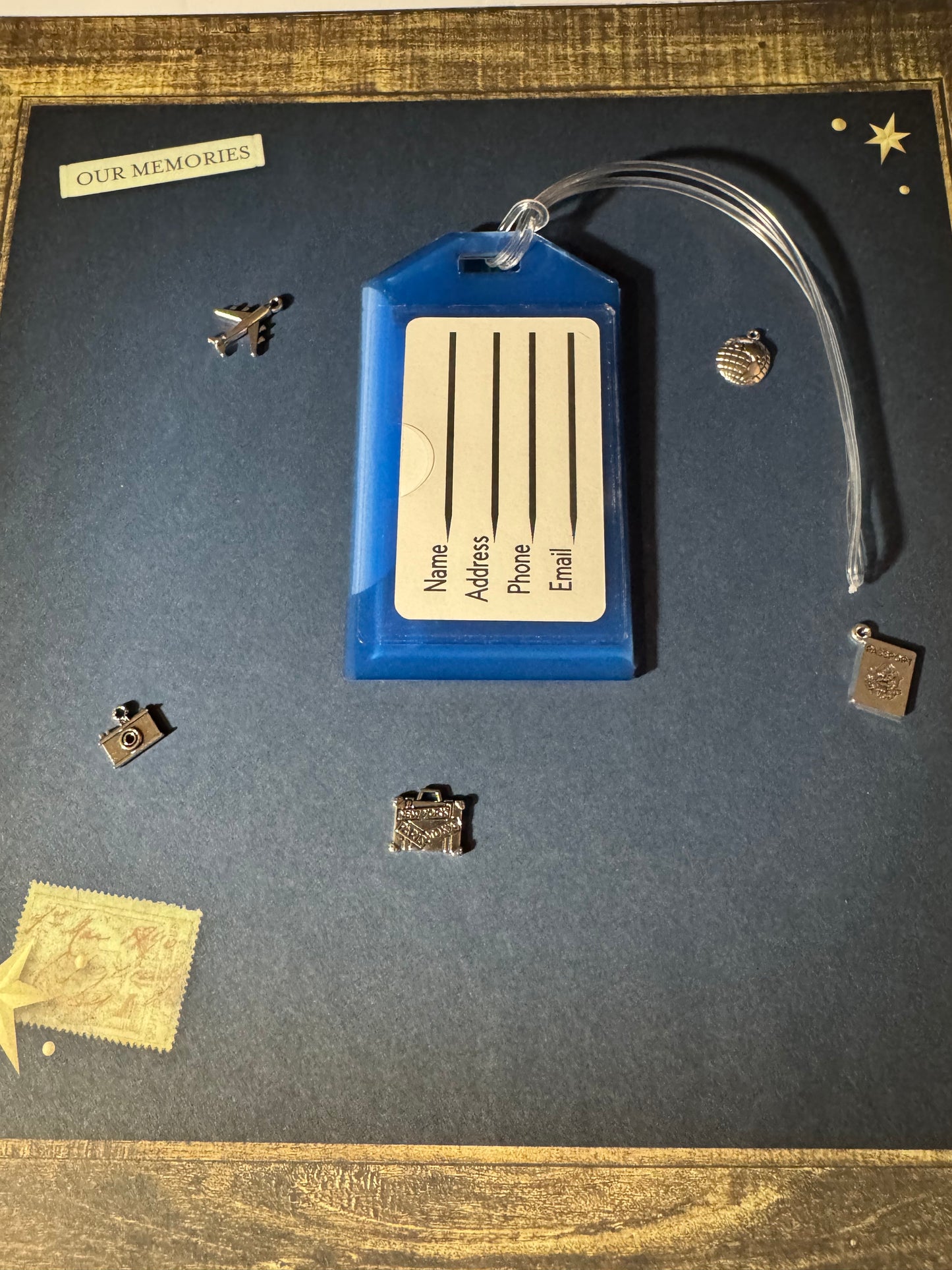 Blue Turtle Bag Tag