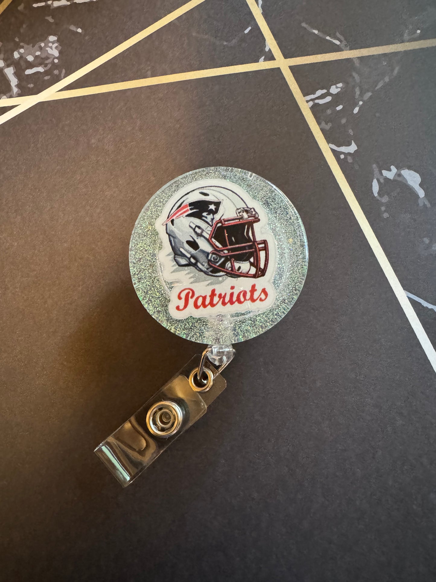 Patriots Helmet Badge Reel