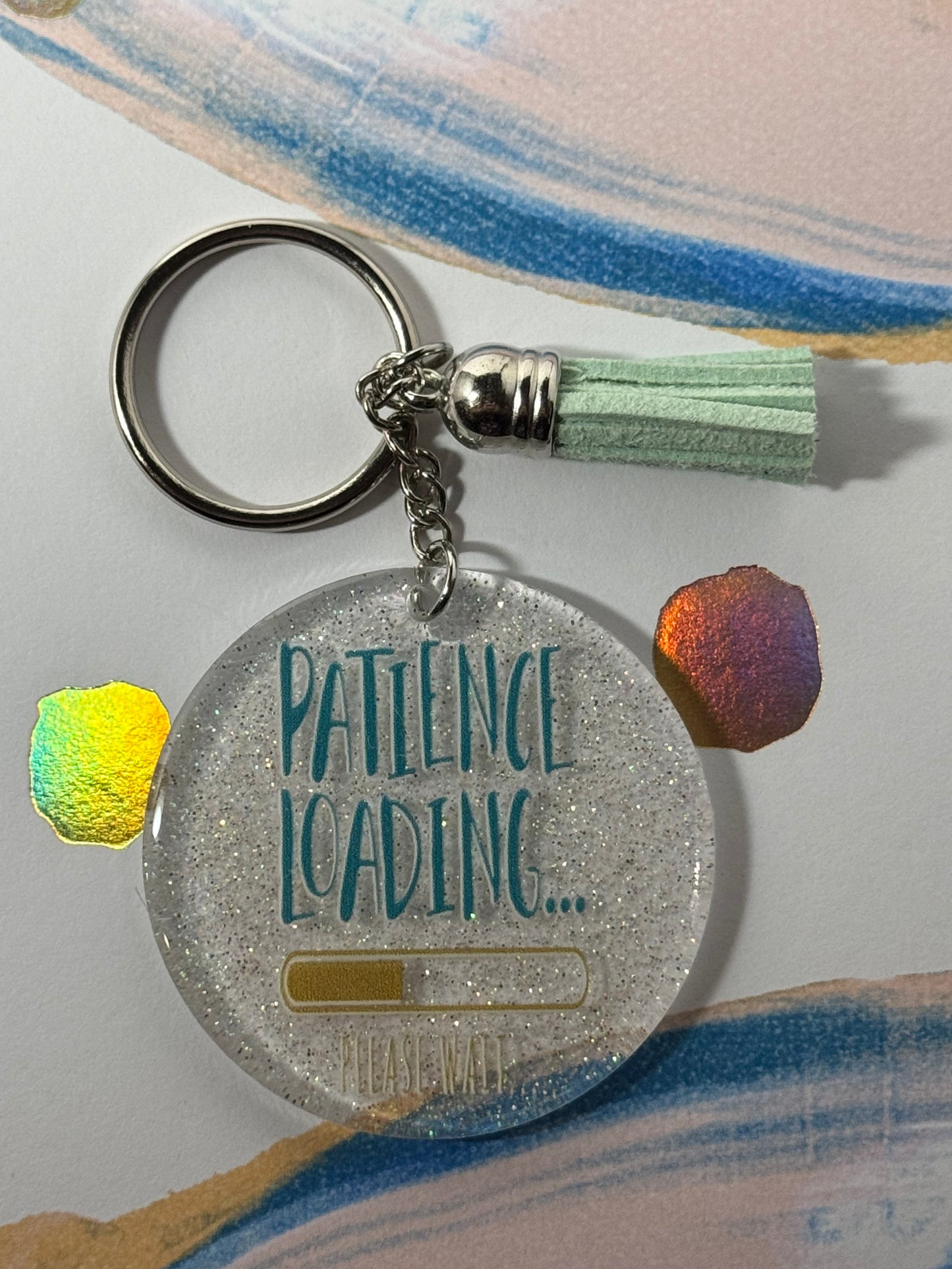 Patience Loading Please Wait Keychain