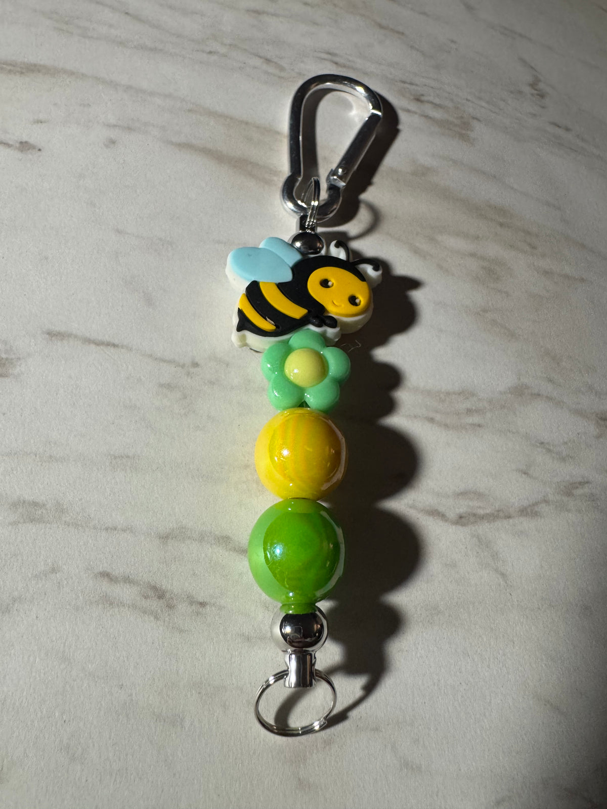 Flower Bee Keychain