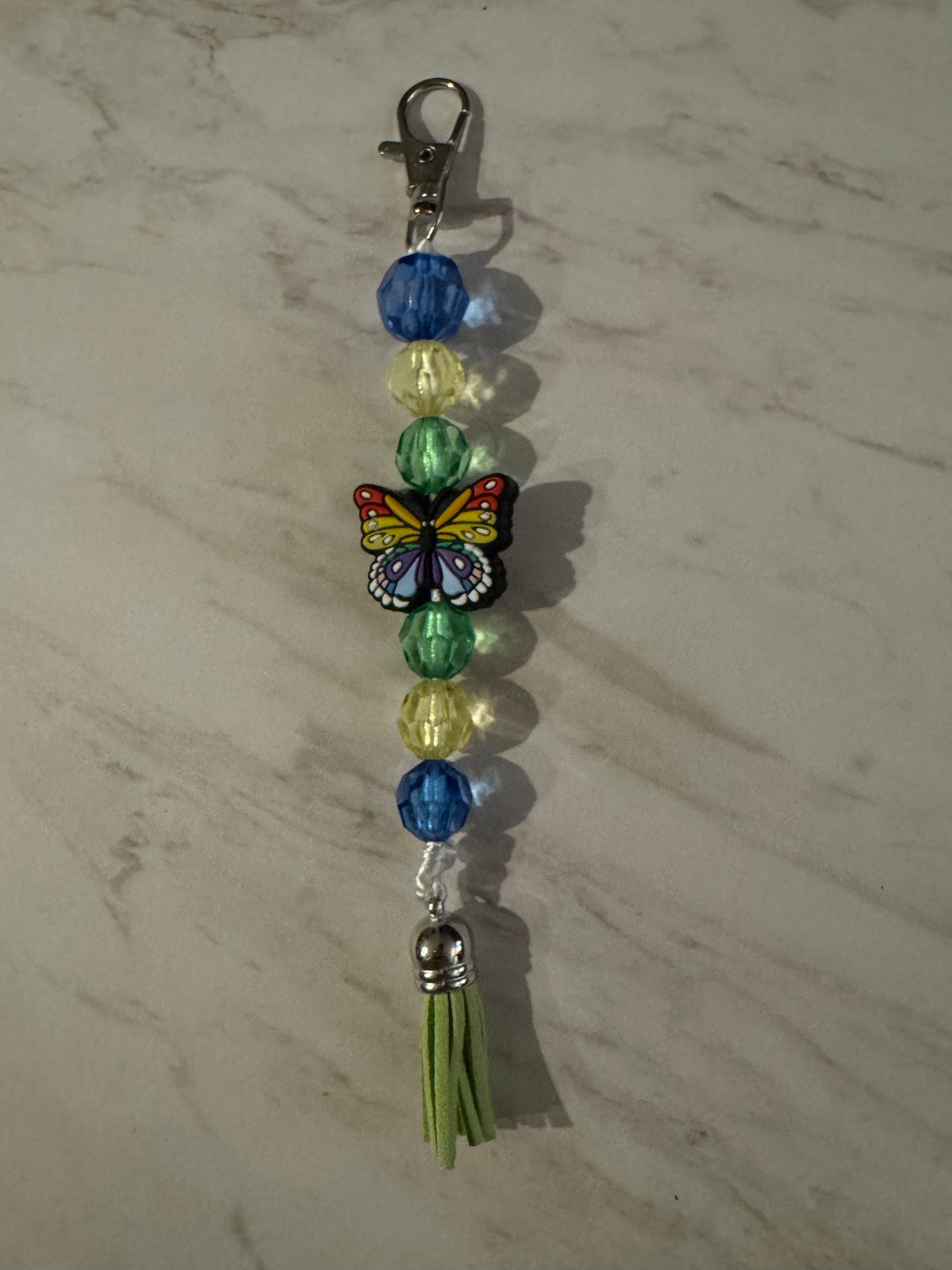 Butterfly Crystal Purse Charm