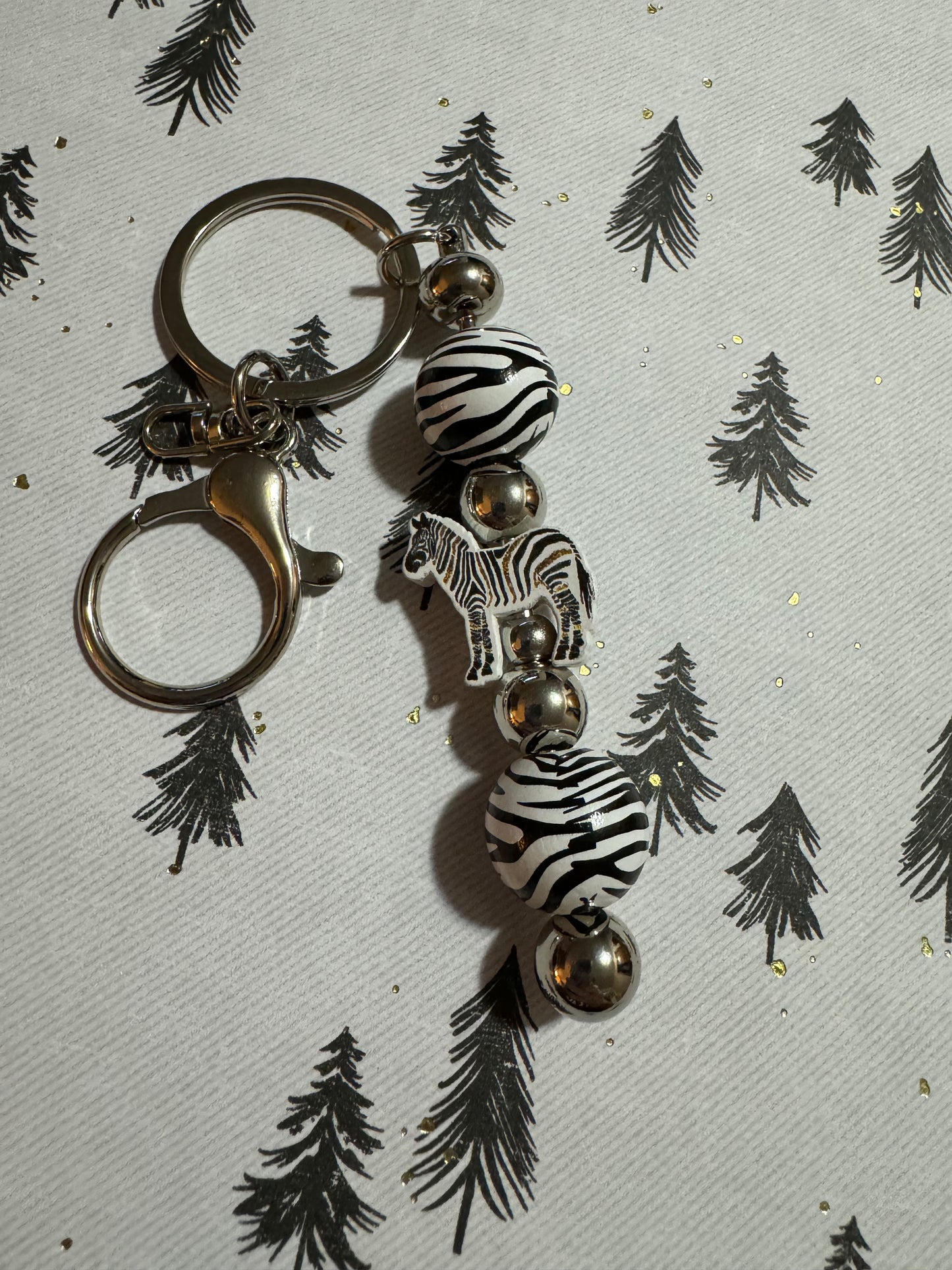 Zebra Keychain