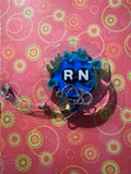 Blue RN Badge Reel