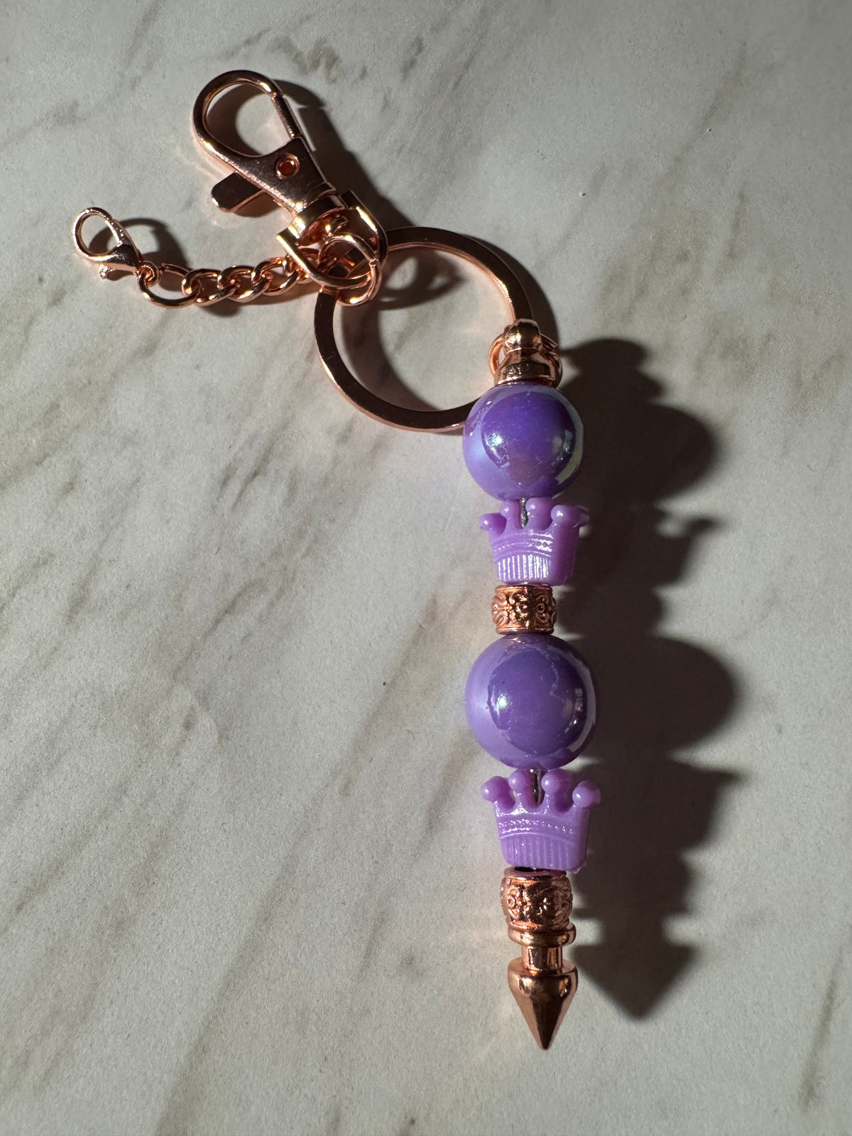 Purple Crown Keychain