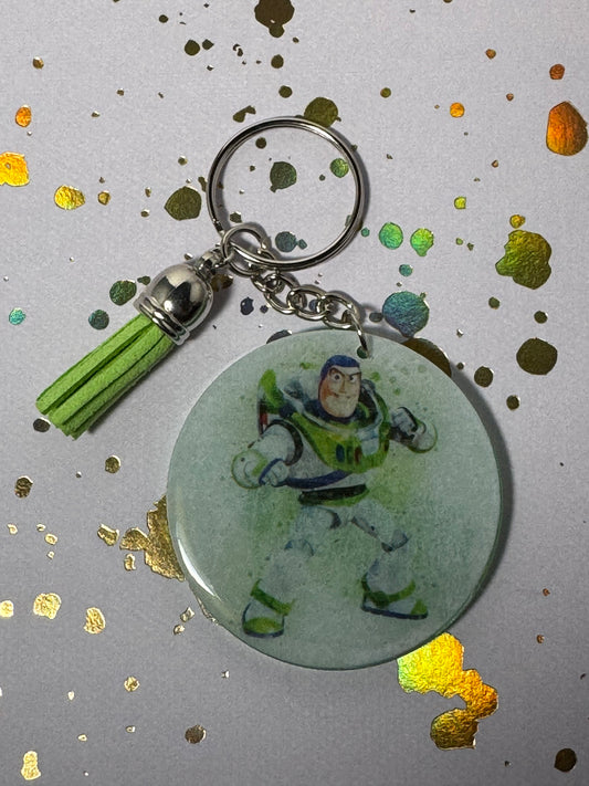 Buzz Lightyear Watercolor Keychain