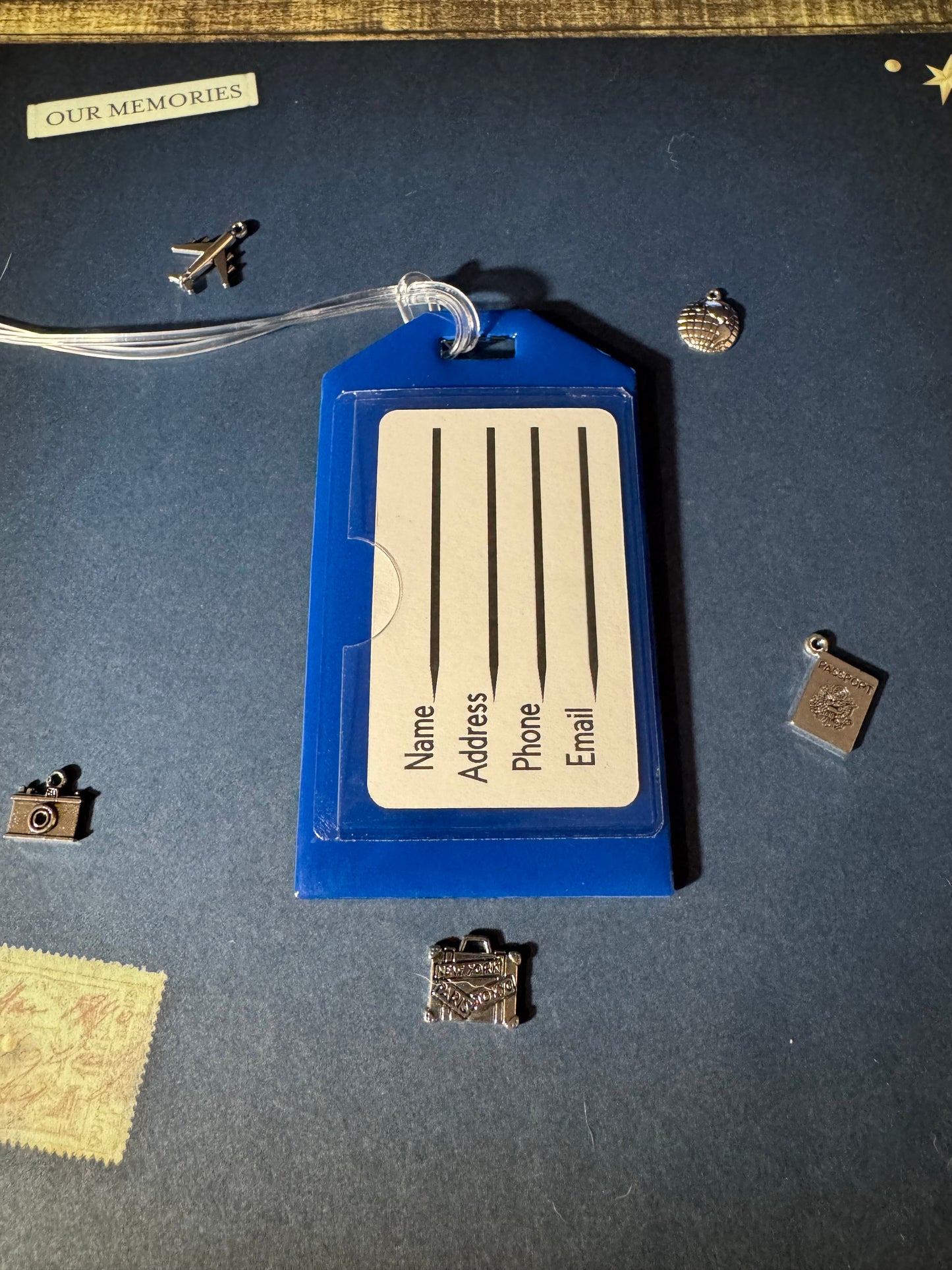Blue Lizard Bag Tag