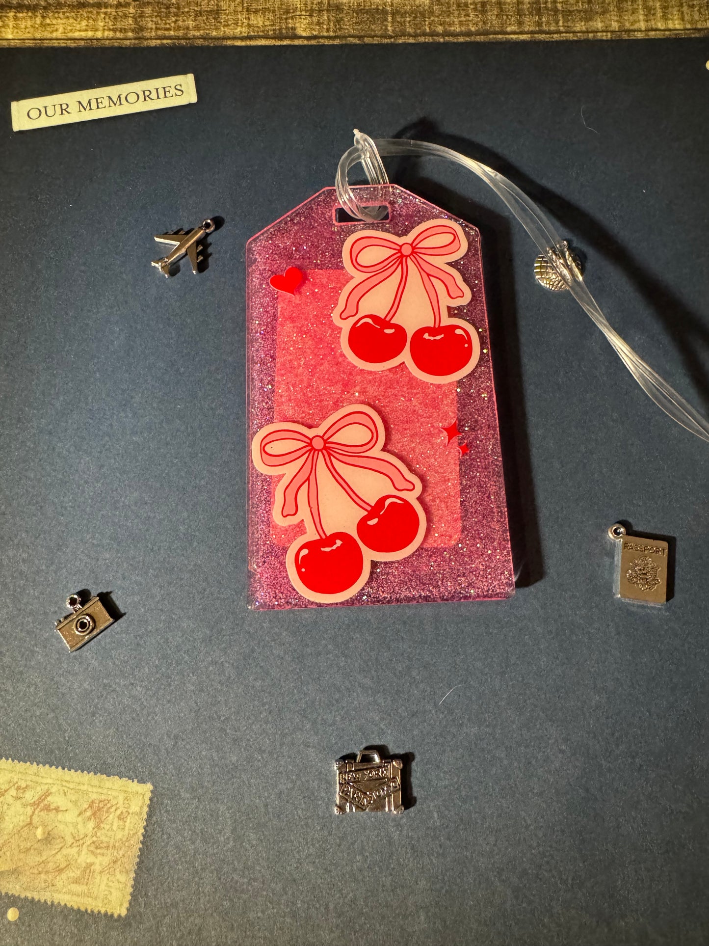 Red Cherry Bag Tag