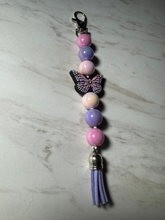 Pink and Purple Purse Charm
