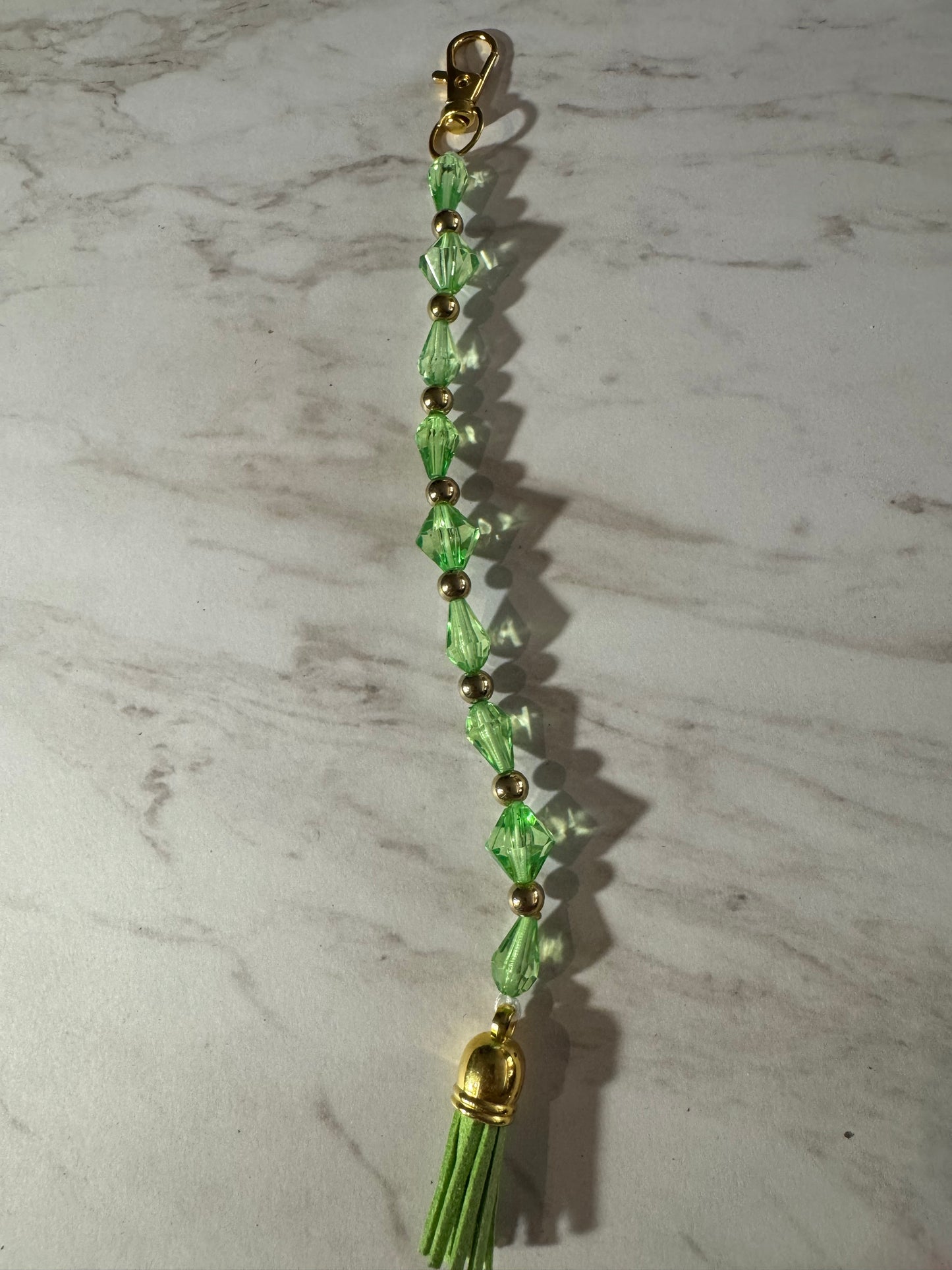 Green Gem Bag Charm