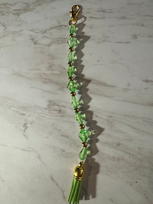 Green Gem Bag Charm