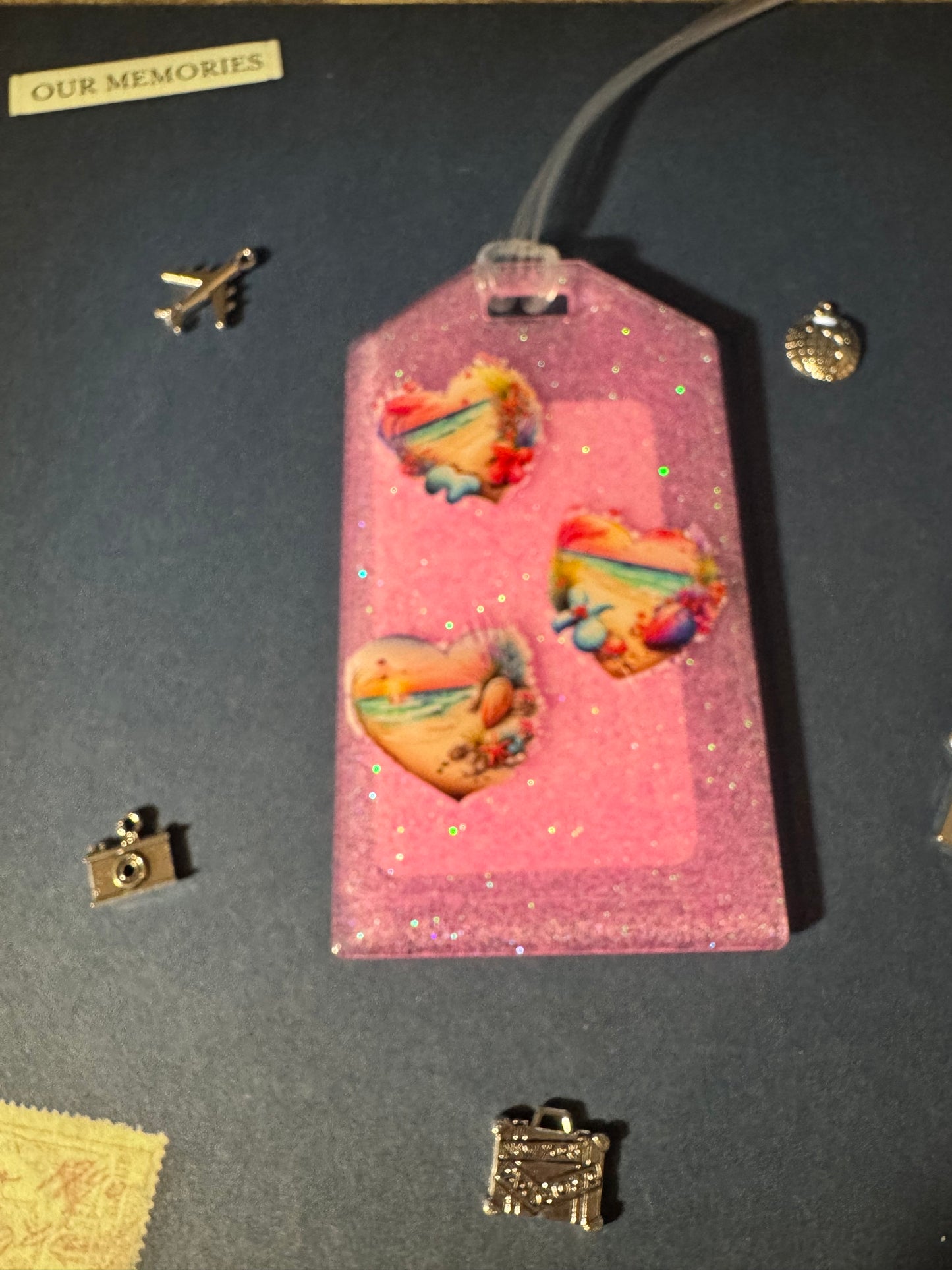 Light Pink Beach Love Bag Tag