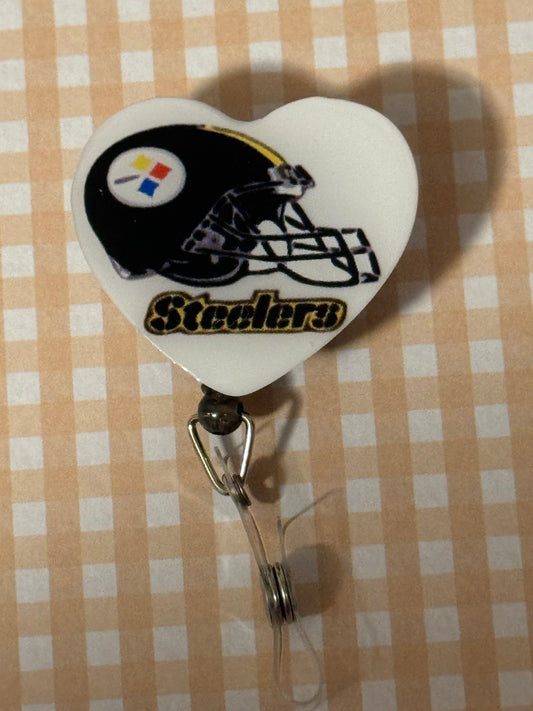 Pittsburgh Steelers Heart Badge Reel
