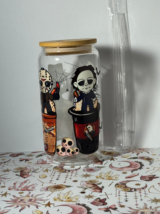 Killer Coffee 16oz Can Glass