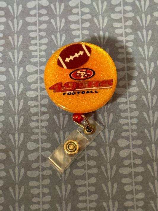 SF 49ers Football Badge Reel