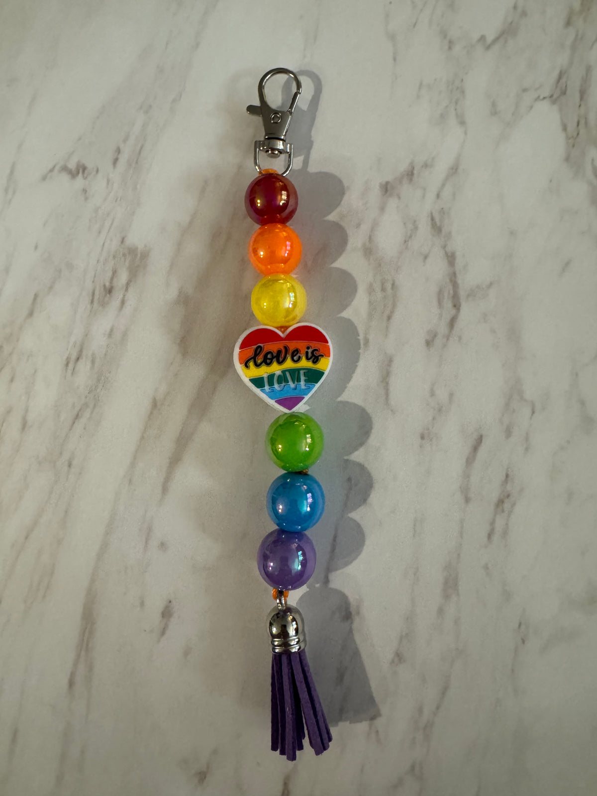 Silver Love is Love Purse Charm