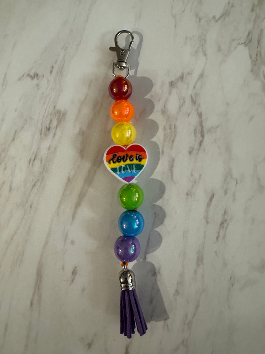 Silver Love is Love Purse Charm