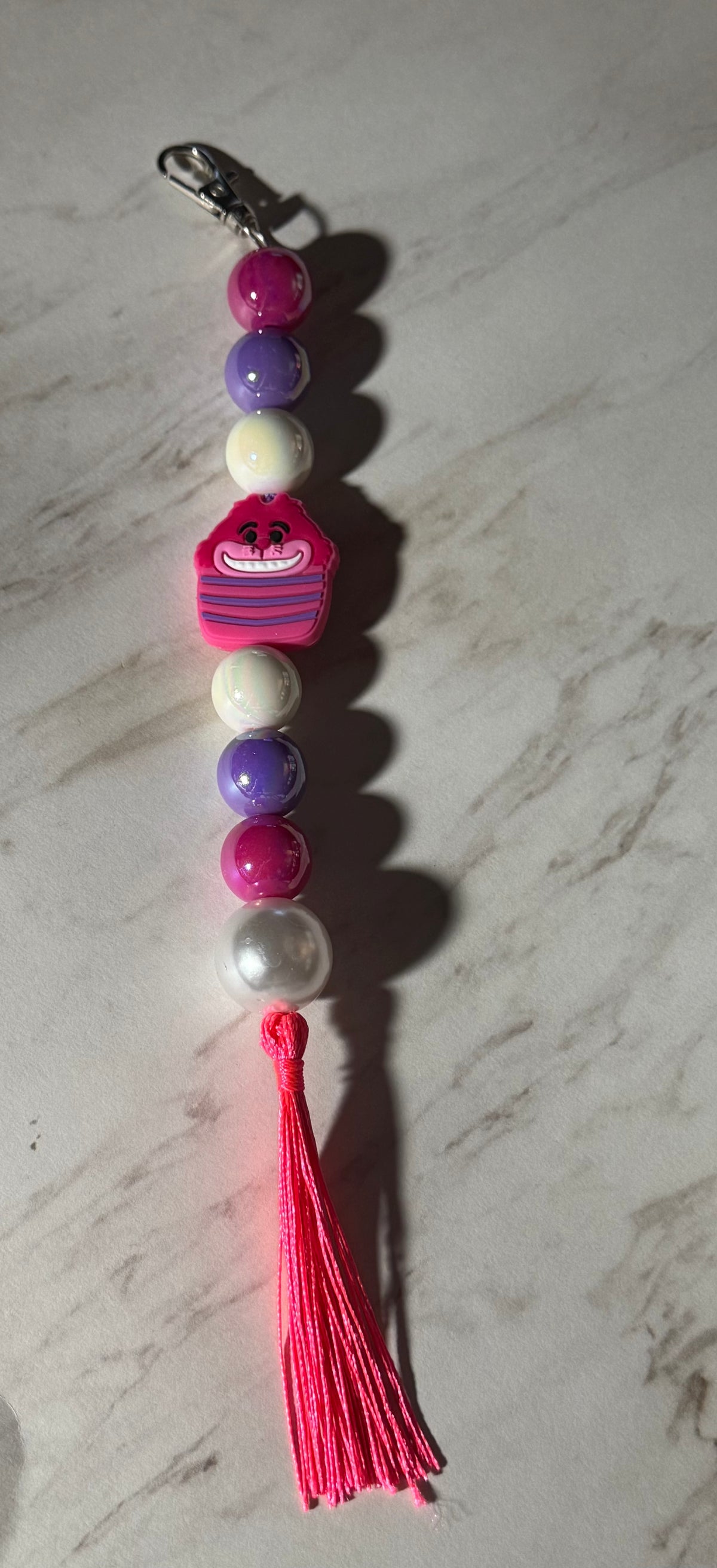 Pink Cat Bag Charm