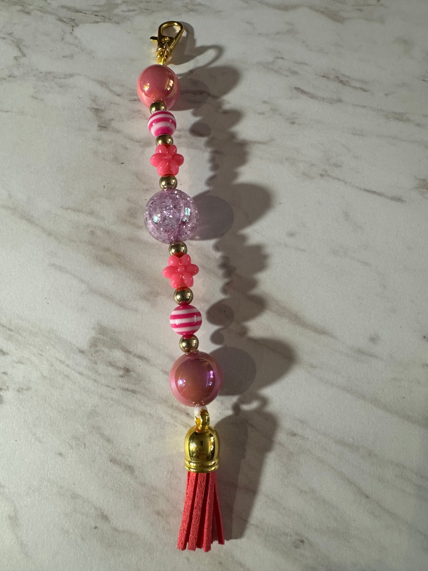 Pink Bubble Bag Charm