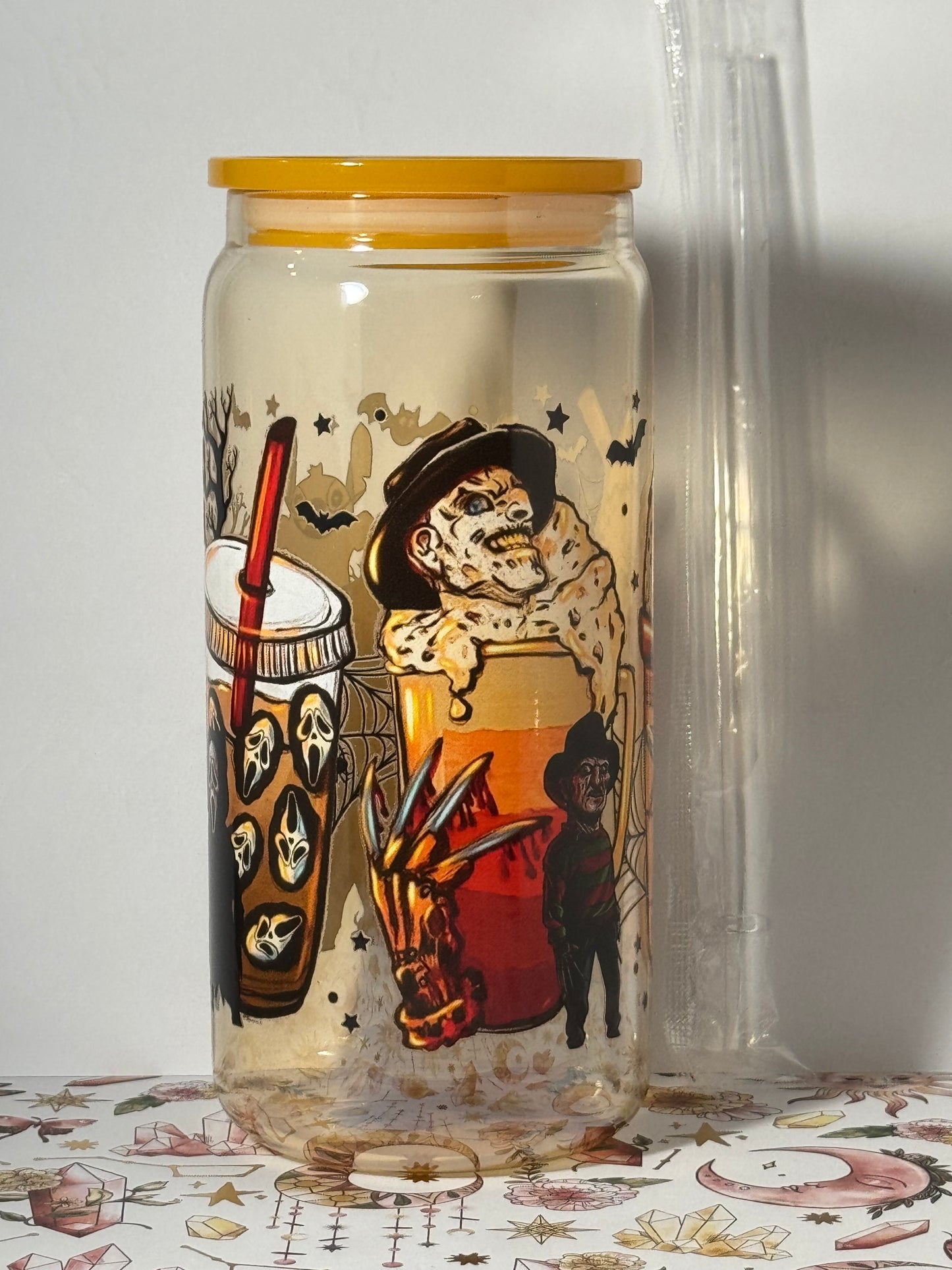 Orange Killer Coffee 16oz Can Glass