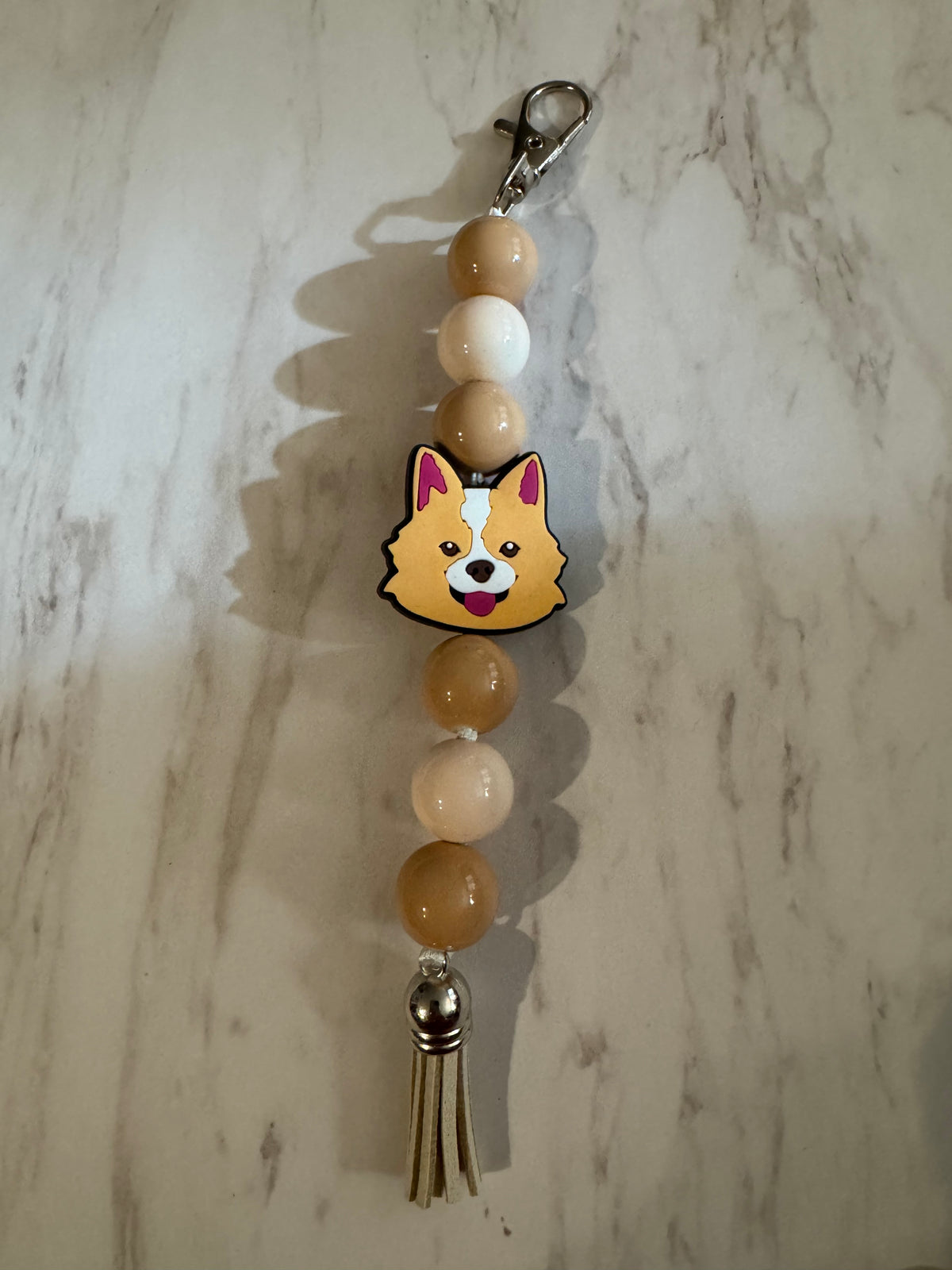 Smiling Puppy Purse Charm