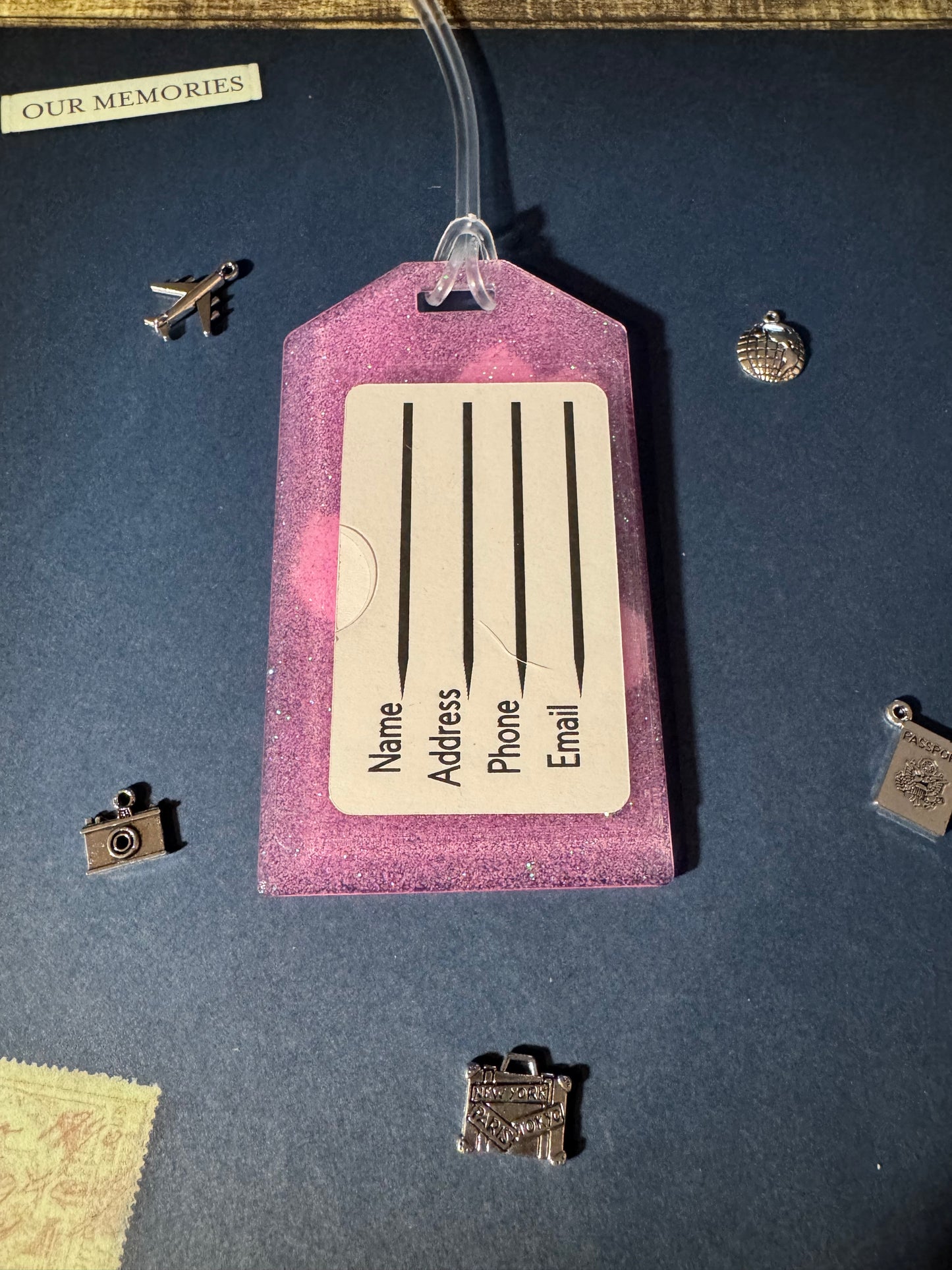 Light Pink Beach Love Bag Tag
