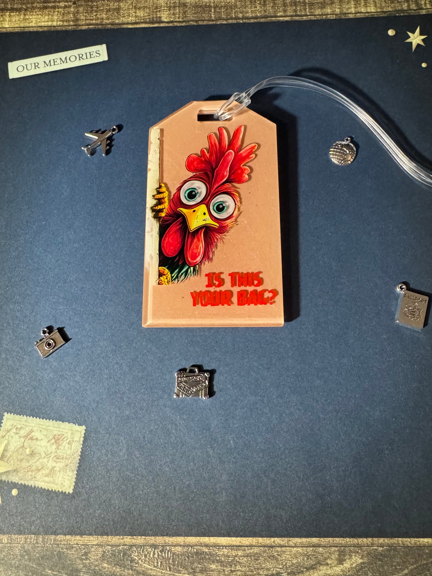 Rooster Bag Tag