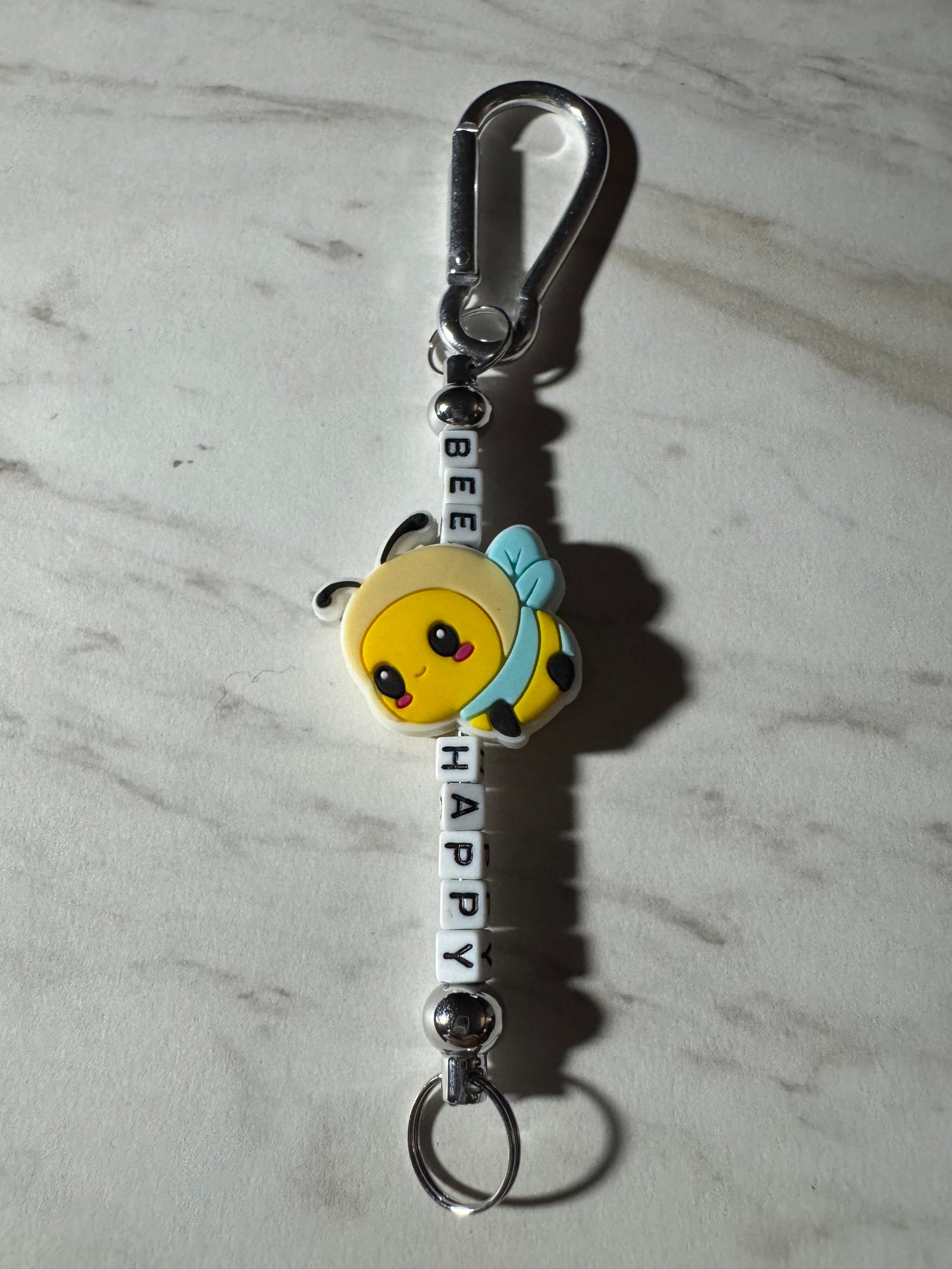 Bee Happy Keychain