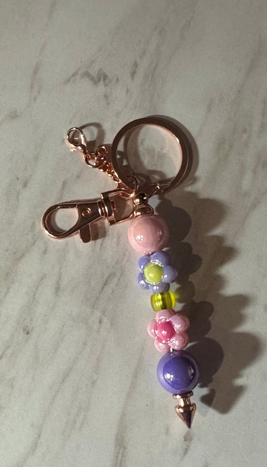 Single Flower Keychain