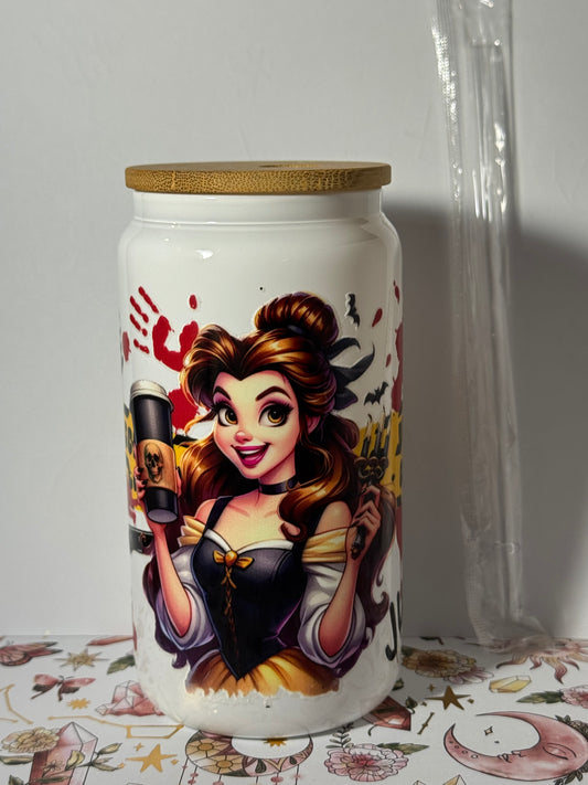 16oz True Crime and Coffee Can Glass
