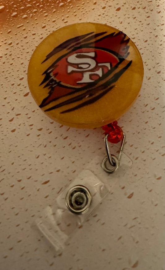 Gold San Francisco 49ers Badge Reel