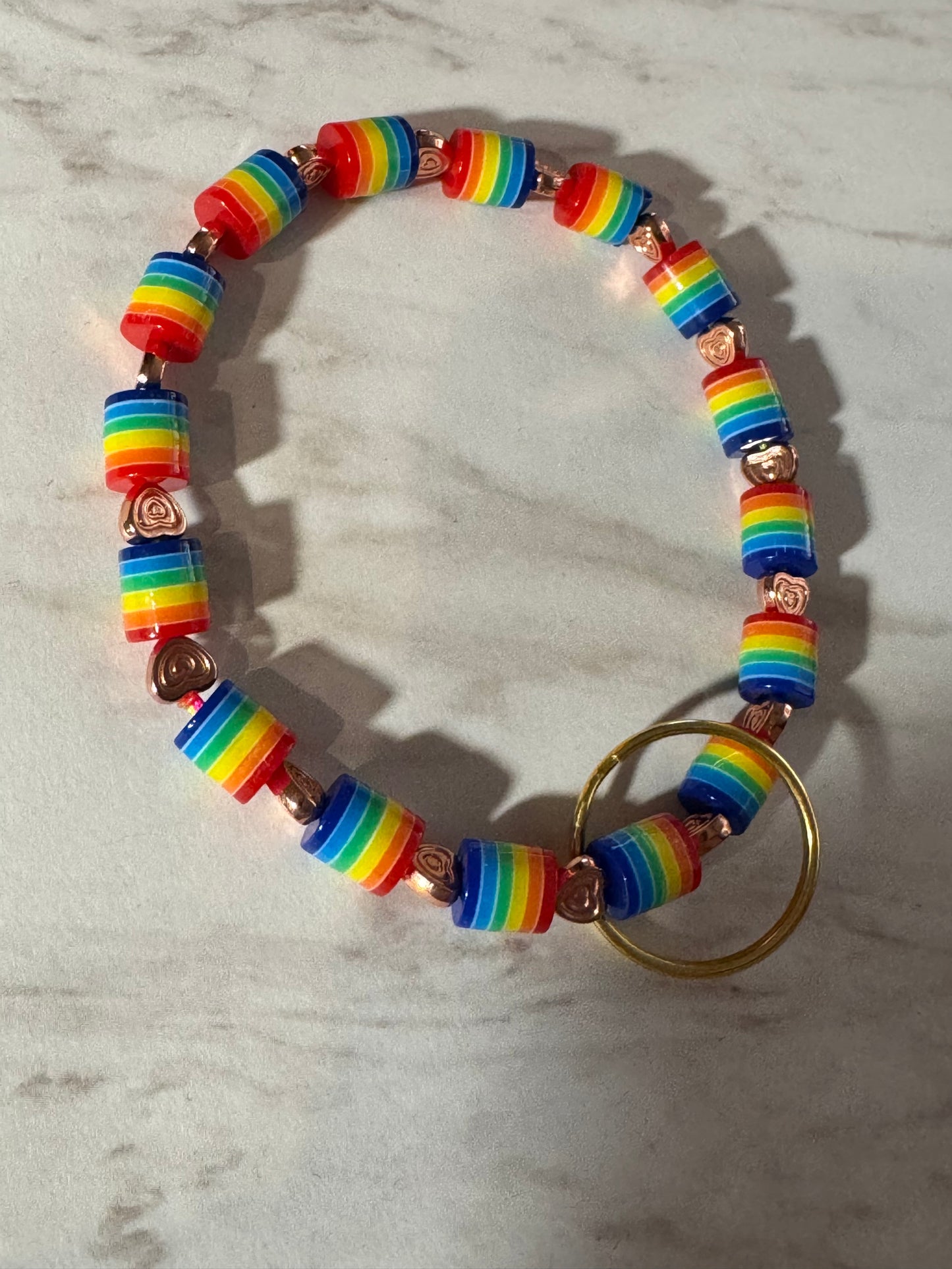 Pride and Pink Wristlet Keychain