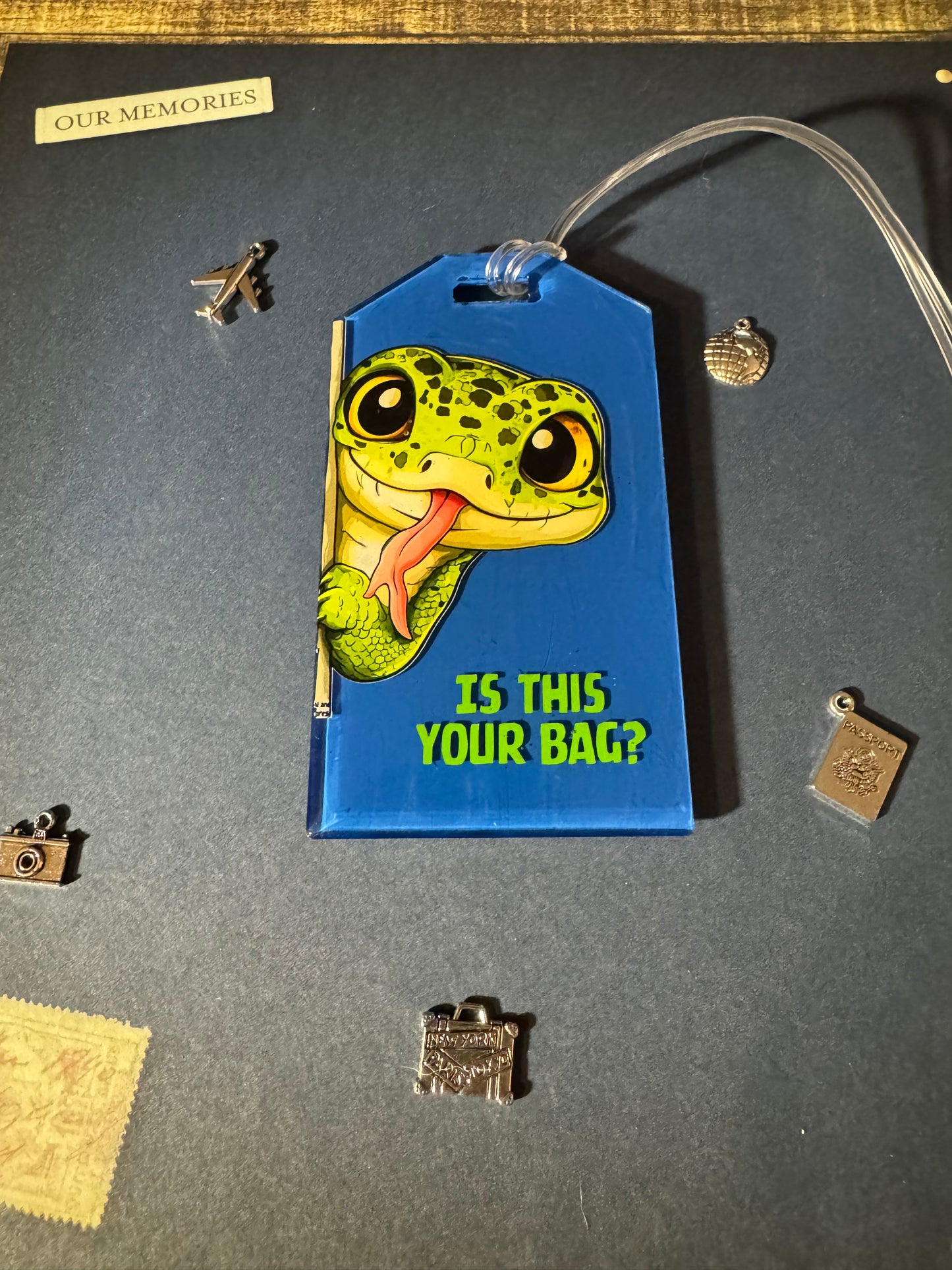 Blue Lizard Bag Tag