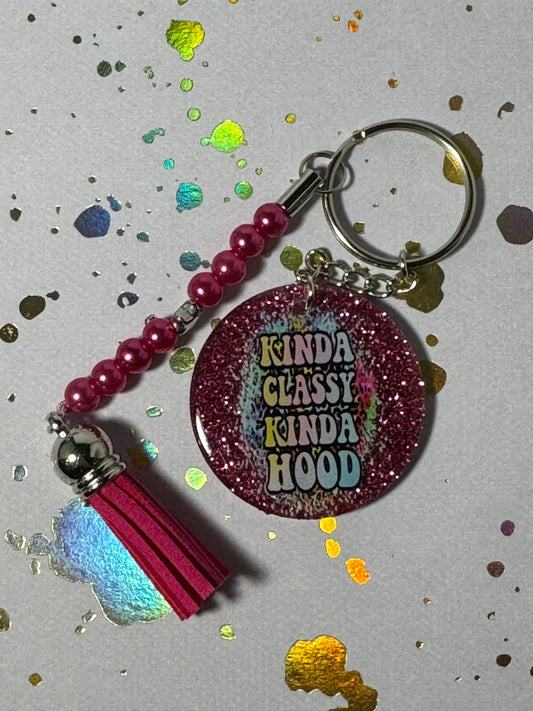 Kinda Classy Kinda Hood Mini Keychain