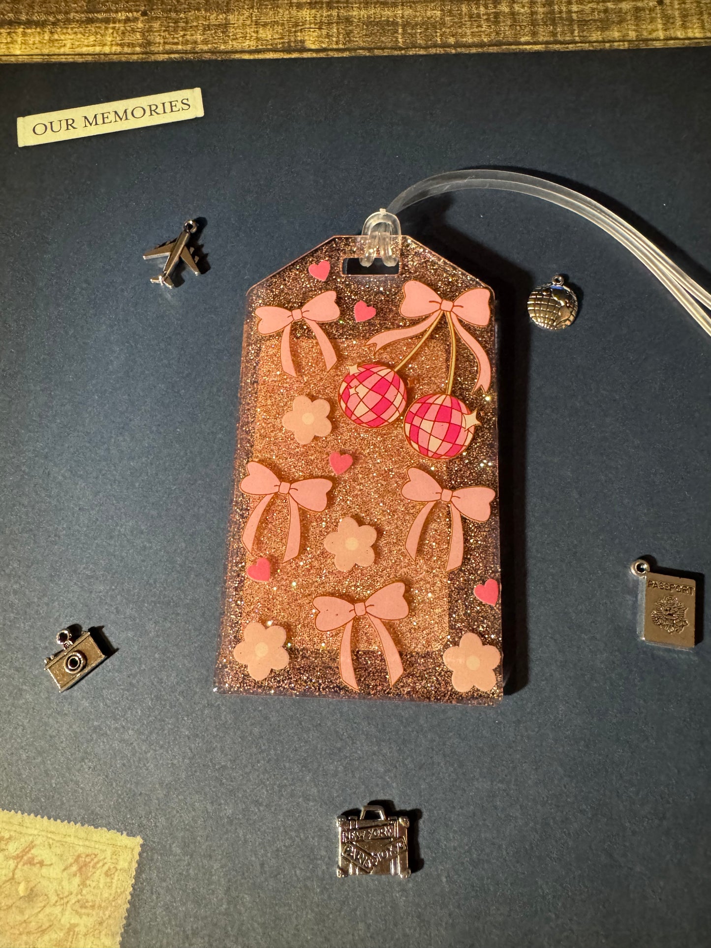 Disco Cherry Bag Tag