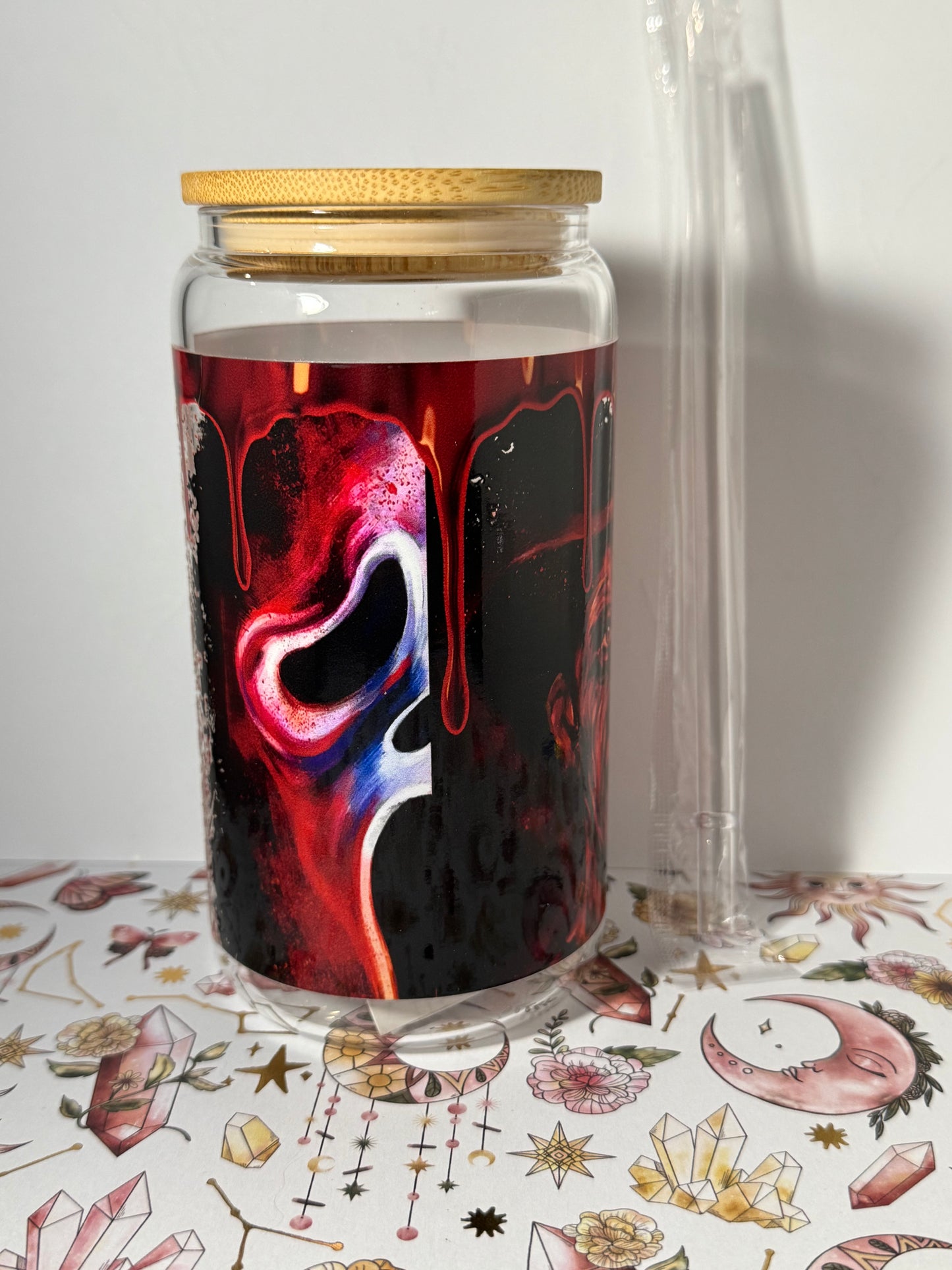Horror Killers 16oz Can Glass