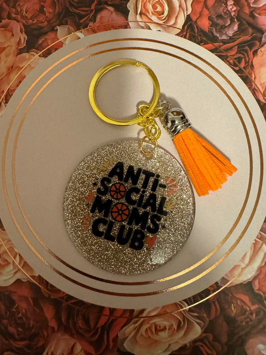 Anti Social Moms Club Keychain
