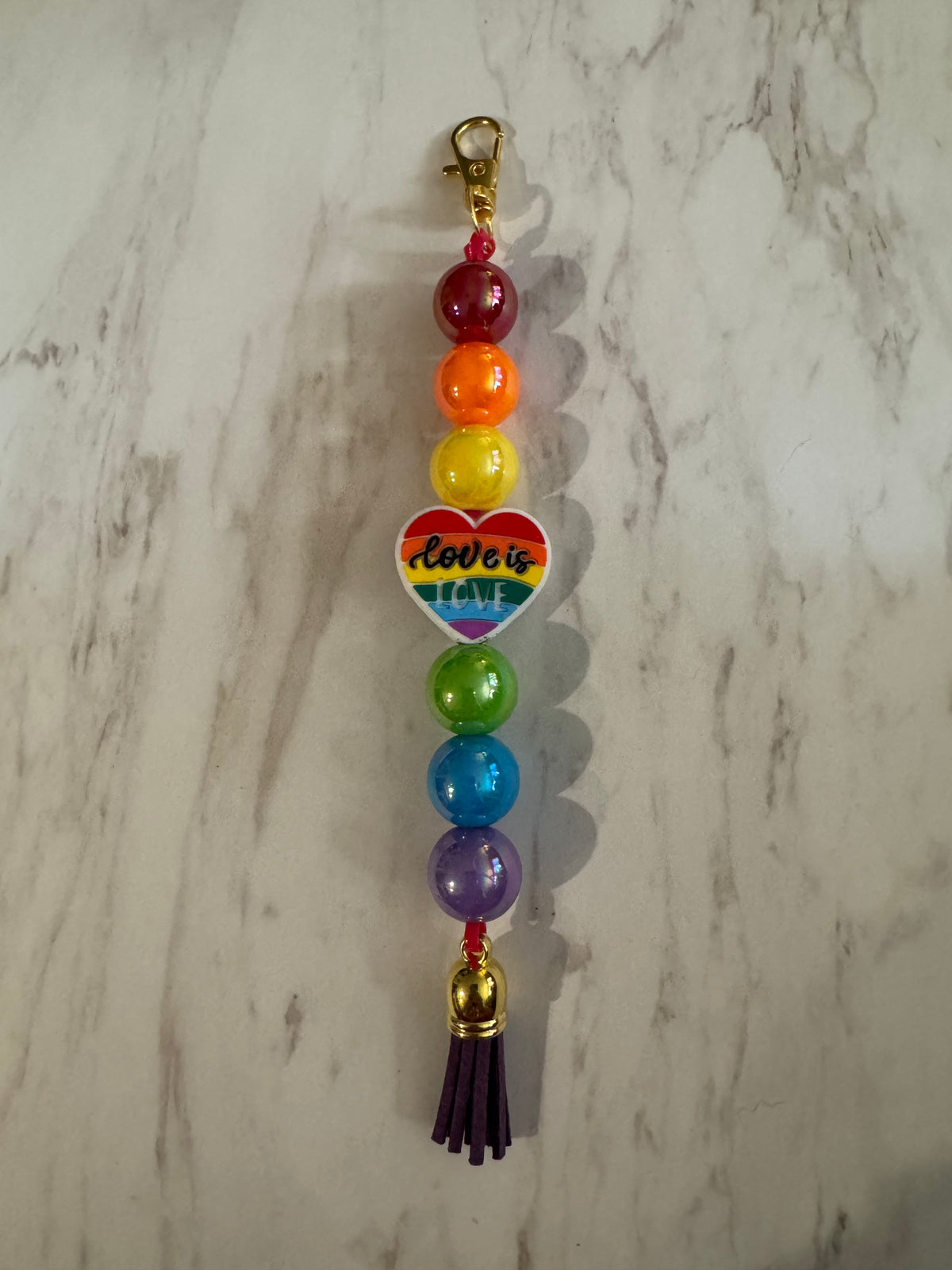 Gold Love is Love Purse Charm