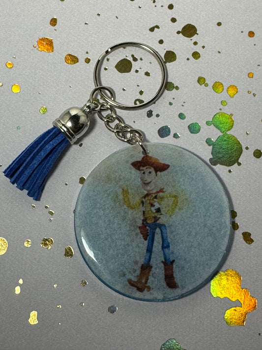 Woody Watercolor Keychain