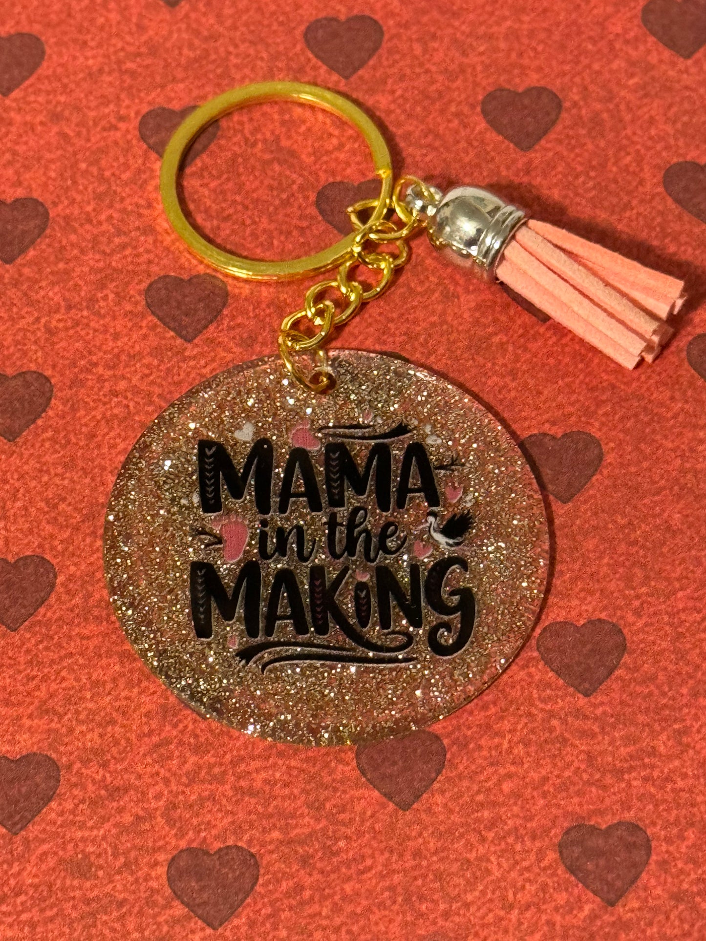 Mama in the Making Keychain