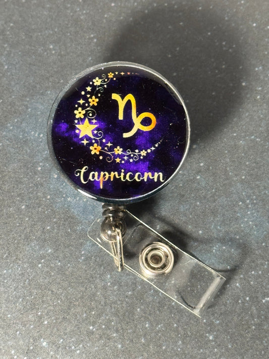 Capricorn Zodiac Badge Reel