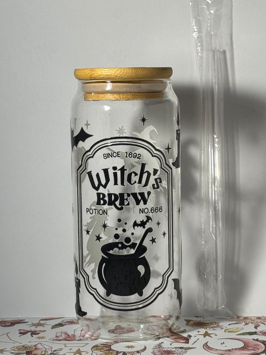 Witches Brew 16oz Can Glass