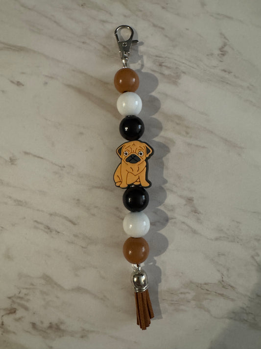 Pug Purse Charm