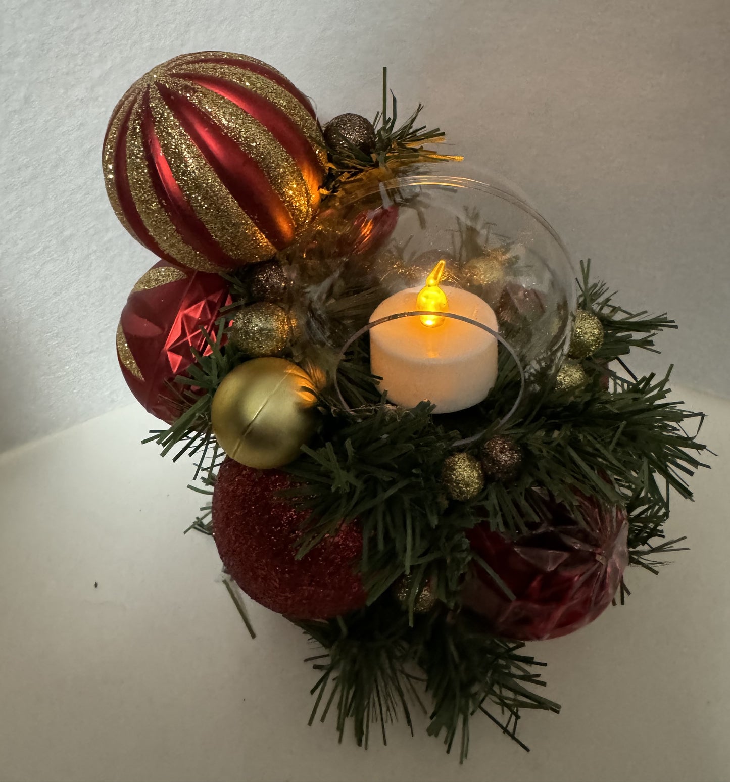 Red and Gold Christmas Ball Decoration