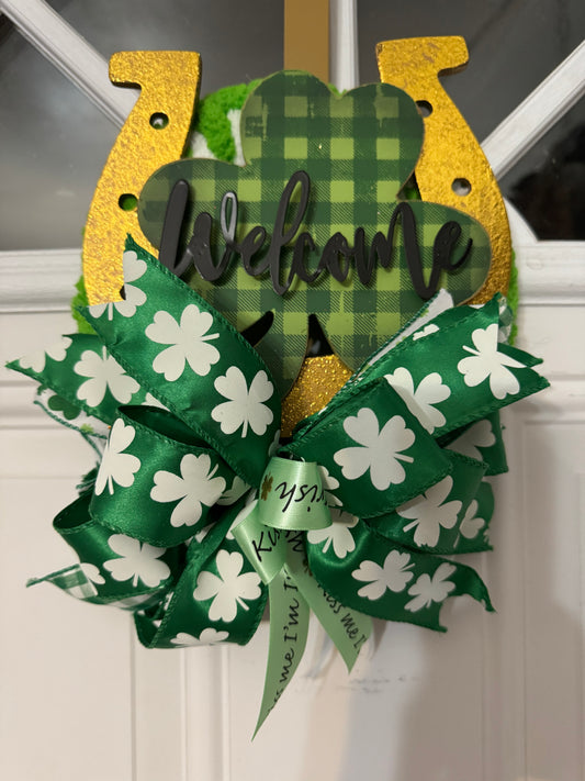 St Patrick's Day Welcome Wreath