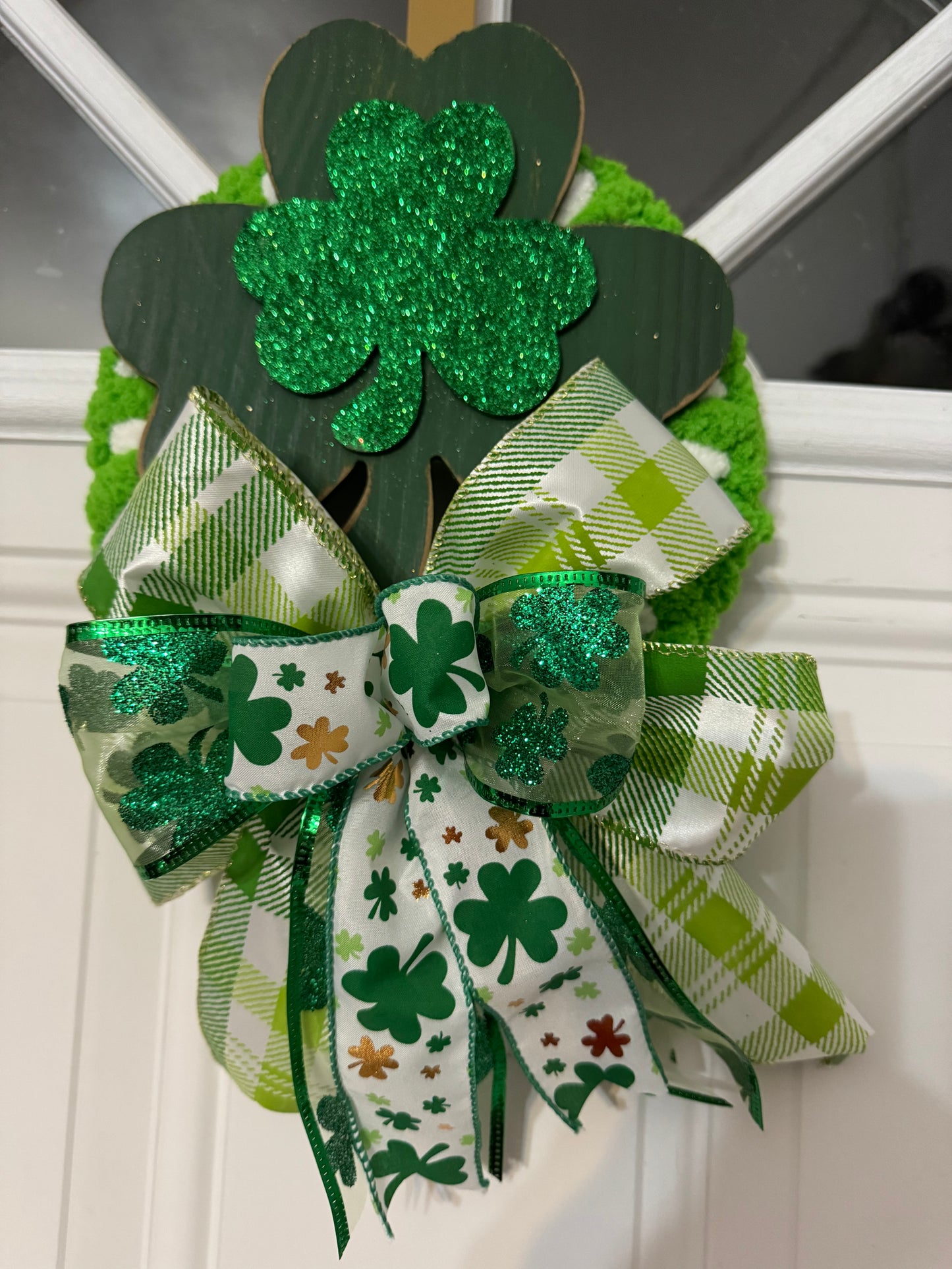 St Patrick's Day Clover Wreath