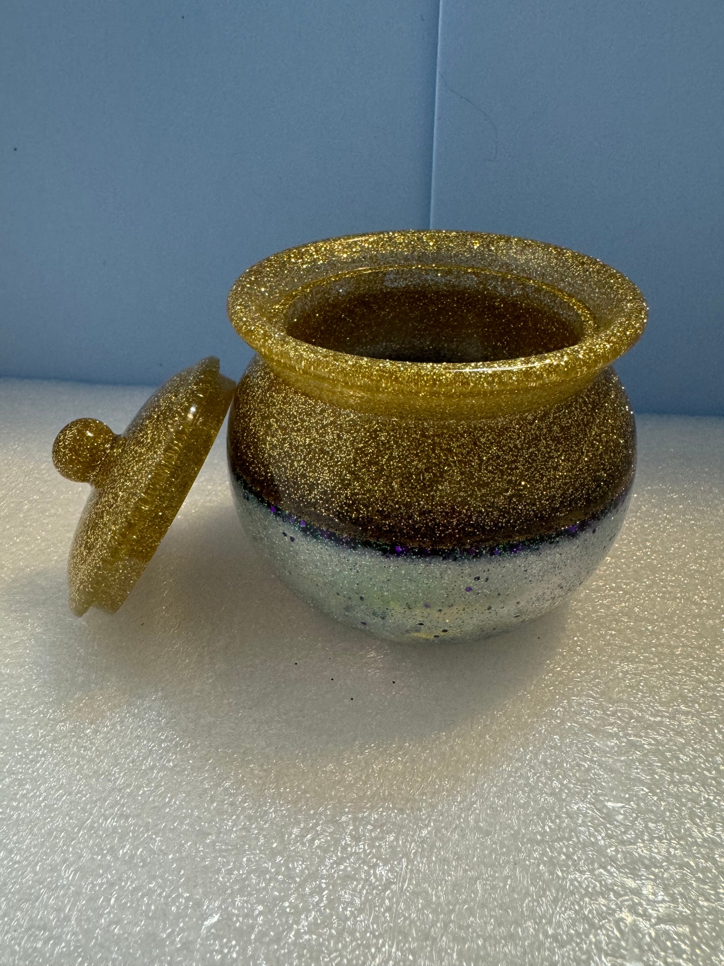 Floral Cauldron Trinket Dish