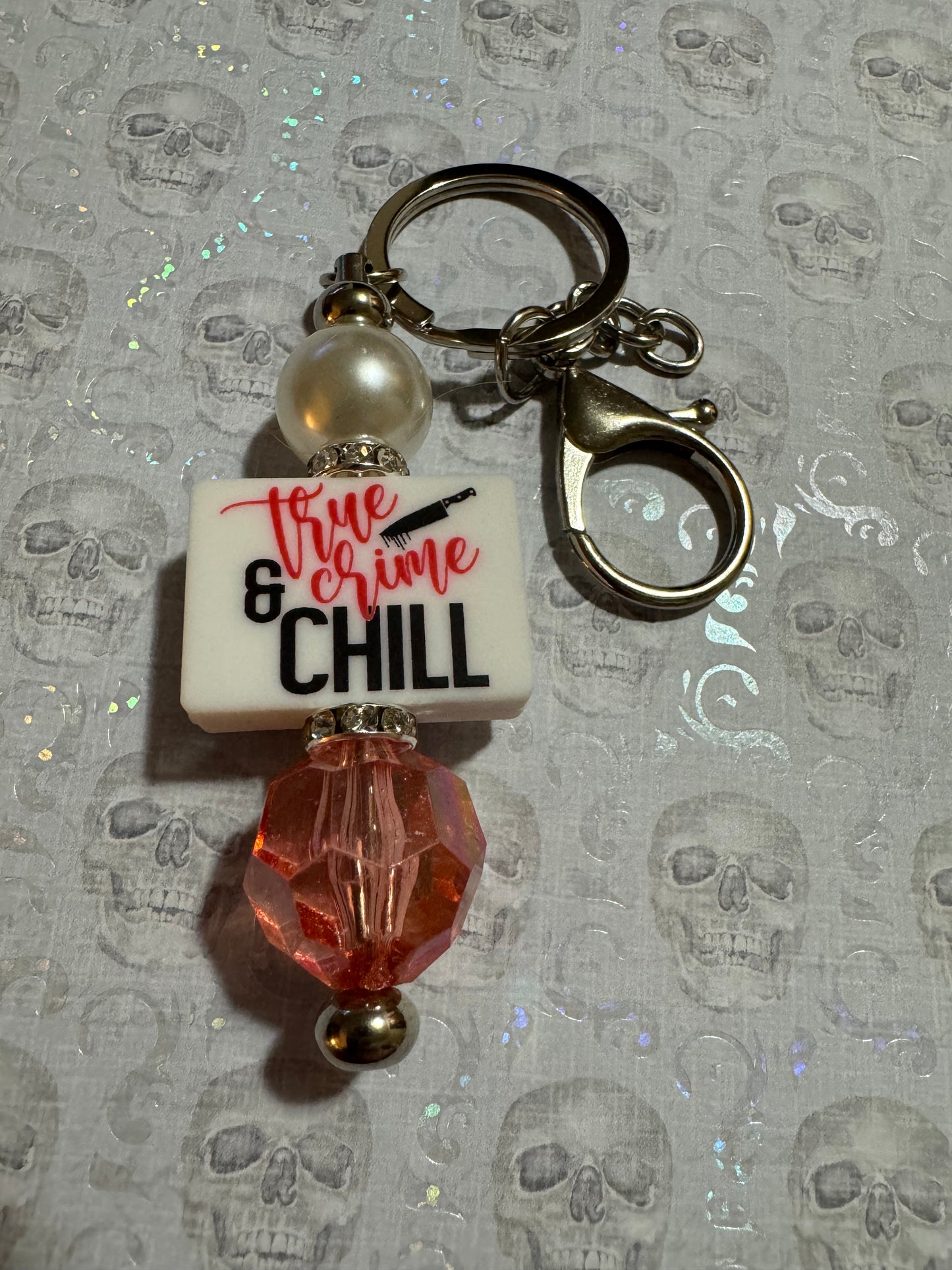 True Crime and Chill Keychain