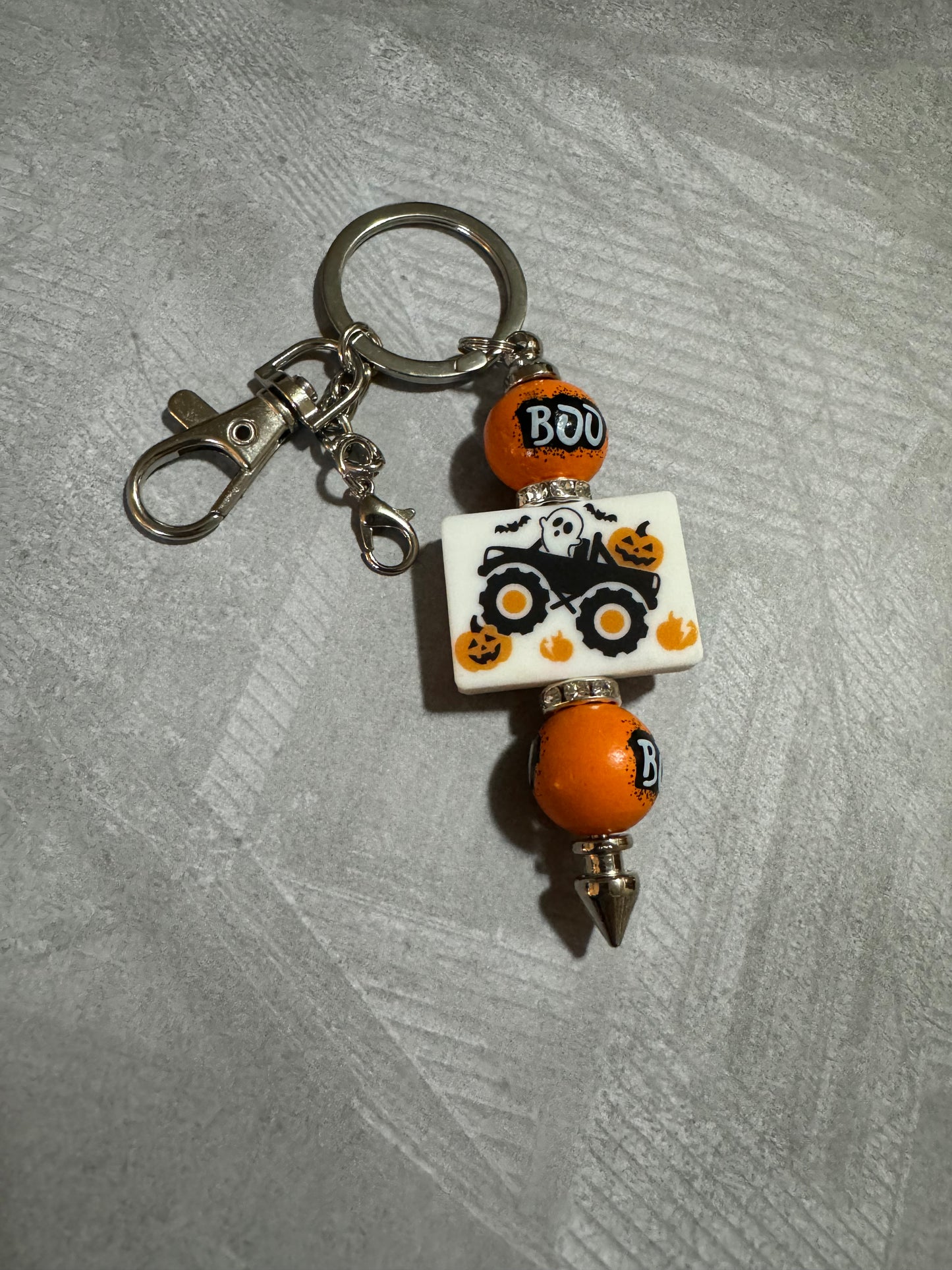 Boo Halloween Keychain